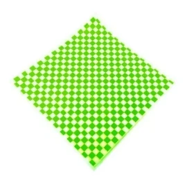 Naliplastic 100 Hojas Papel Grado Alimenticio Cuadros Color Verde