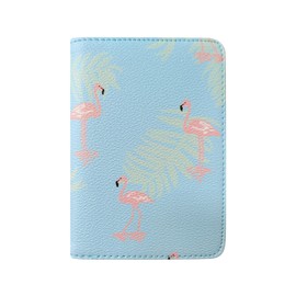 Passport Holder Cover, Leather Passport Holder Travel Wallet for Women Girl Men Kids, Cute Passport Case Travel Document Organizer for Passport, Boarding Passes, Credit Cards (Green-Lesser Panda)