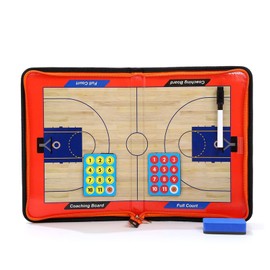 RoseFlower Basketball Tactics Board - Magnetic Board Basketball Coaching Board Foldable Strategy Teaching Clipboard Professional Tactical Folder Strategy Board for Training and Game Analysis #5