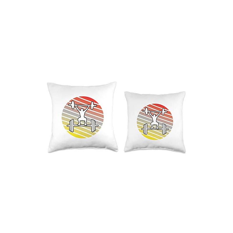 Fitness equipment bodybuilding strength sports accessories training Throw Pillow