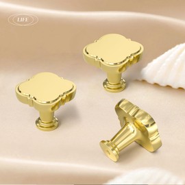 KALEVOL 30 Pack Cabinet Knobs 1-1/4 inch Gold Zinc Alloy Door Knobs Kitchen Cabinet Handles, Cabinet Hardware Pull Out Dresser Drawer Knobs