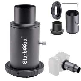 Starboosa 1.25-inch T Adapter and T2 T Ring Adapter - for Nikon SLR Cameras Connected to Telescopes - for Prime-Focus Or Eyepiece-Projection Photography