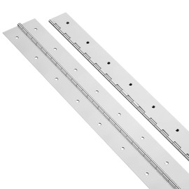 AODESTINY 2Pcs Wide Piano Hinge 16" x 2-1/2", 0.06" Thickness Stainless Steel Continuous & Piano Hinges for Wood Furniture Mailbox Tool Storage Boxes Cabinets Door Hinges