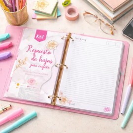 Regalo  Kiut Hojas Repuesto Carpeta Tam. Profesional Carta                                                                                            