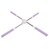 Yoga Pranayama Stick Purple Stainless Steel Correct Hunchback Open Shoulder