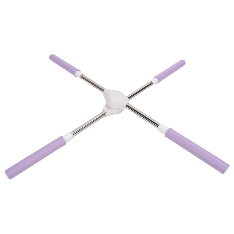 Yoga Pranayama Stick Purple Stainless Steel Correct Hunchback Open Shoulder