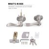 GITRANG Door Levers Interior Keyed Difference Entry Front/Bedroom Door Handles