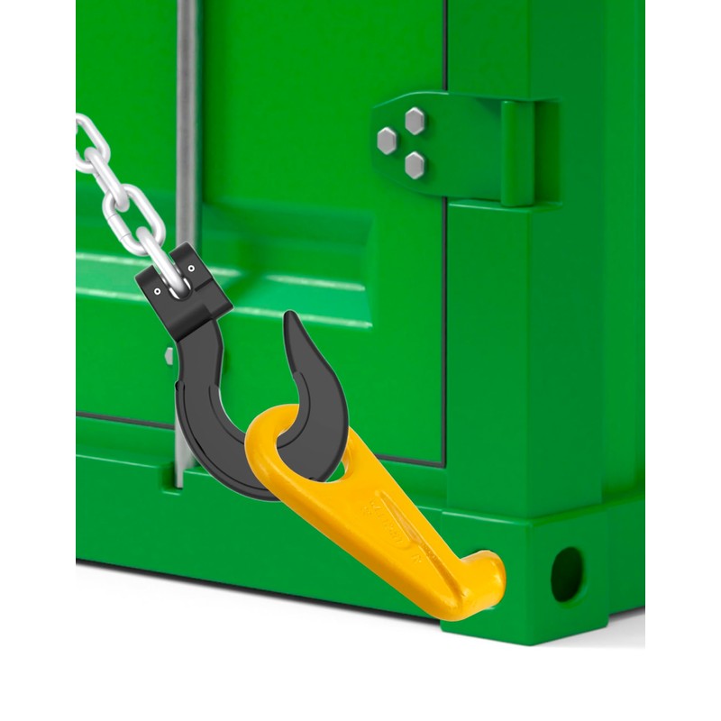 QWORK Shipping Container Lifting Hooks, 2 Pack 12.7 T Left