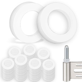 Fittings Plastic Room Doors Special Door Washers Diameter 10 x 15 x 1 mm / 2 mm Pack of 100 Hinge Rings Door Hinge Mounting Rings Without Abrasion Marks for Standard Room Doors