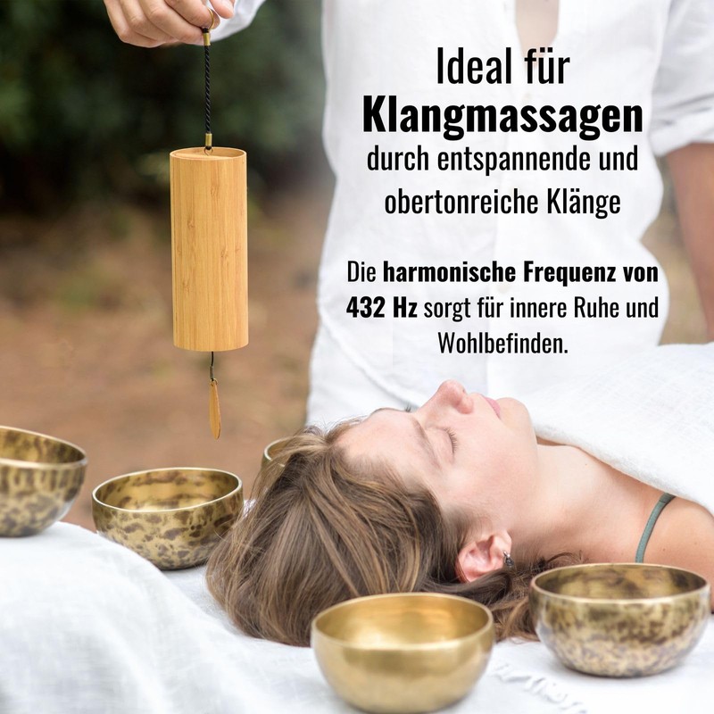 Koshi Bamboo Veneer Wind Chime Terra (Earth) with Gift Box