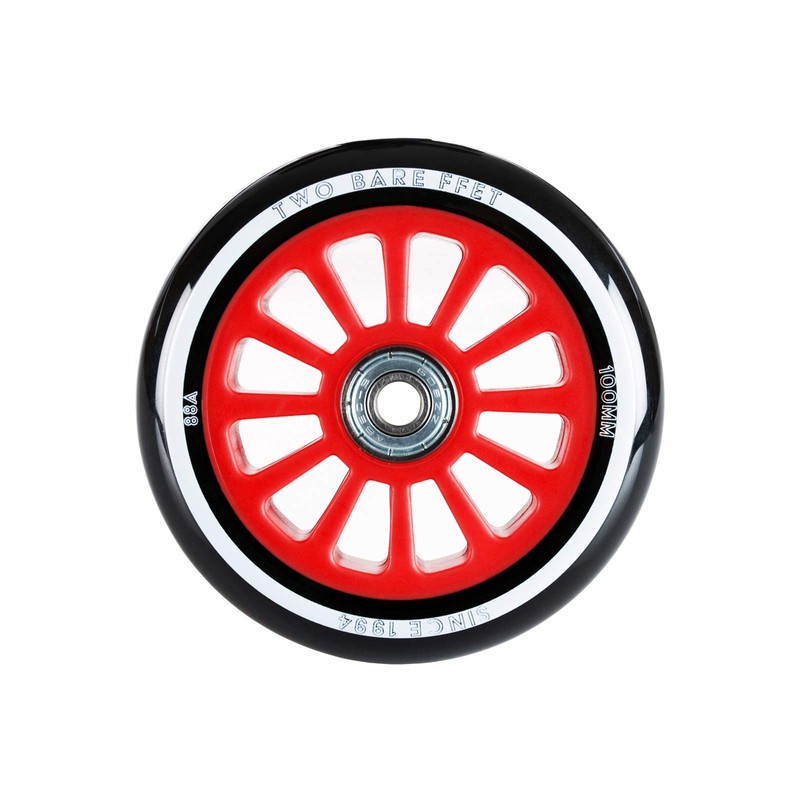 TBF Stunt Scooter Wheels - ABEC 9 Bearings Red (Pair)