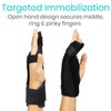Vive Boxer Finger Splint - Supports Pinky, Ring, Middle Metacarpals