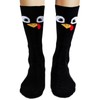 Lonfliness 2Pairs Thanksgiving Woven Knee-High Socks Turkey Socks Fun Turkey