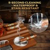 KEJIAR Cigar Ashtray, Wooden Base with Removable and Washable Outdoor