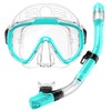 EMSINA Dry Snorkel Set,Panoramic Wide View,Anti-Fog Scuba Diving Mask,Professional Snorkeling
