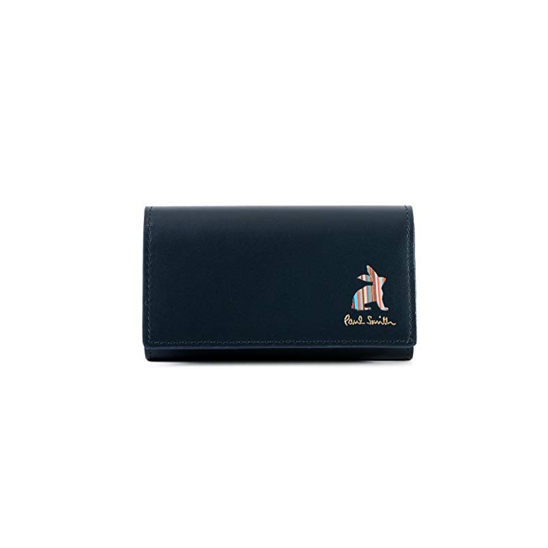 Paul Smith Genuine 5 Row Key Case Marketry Stripe Rabbit