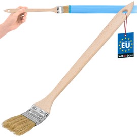 KOTARBAU® Radiator brush, angle brush, glaze brush, paint brush, wooden brush for hard-to-reach areas, 36 mm