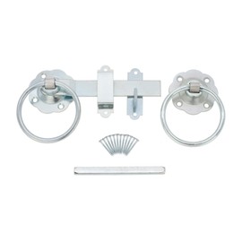 Heavy Duty Plain Ring GATE Latch Bright Zinc Plated Quality Garden Gate Catch Latch Screws