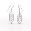 Heather Needham Sterling Silver Triple Twisted Dangly Earrings for Women