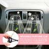 8 Pcs Car Air Fresheners Vent Clip, White & Black