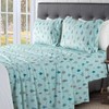 Elegant Comfort Luxuriously Soft 4-Piece Holiday Velvet Plush Flannel Sheet