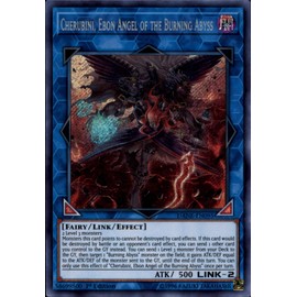 Yu-Gi-Oh! - Cherubini, Ebon Angel of The Burning Abyss - DANE-EN095 - Secret Rare - Unlimited Edition - Dark Neostorm