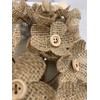 AK TRADING CO. Natural Jute Burlap Fabric Rolls - 100