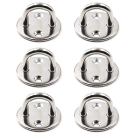 Ceiling Wall Mount Hook Heavy Duty Anchor Round Shape 5mm 3/16" 304 Stainless Steel Great for Yoga Swings Hammocks/Boat Rigging/Marine Deck Hardware/Suspension Training Straps