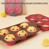 BRONYPRO Jumbo Silicone Muffin & Cupcake Pan for Baking with