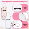 CIATBYYJ 100 Pcs Sublimation Blanks Lip Gloss Keychain Holder, Portable