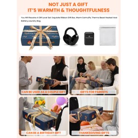 Thermo Beast Heated Vest for Men with Battery Pack included, 4-Zone Electric Heating, Rechargeable Lightweight Work Vest (US, Alpha, 3X-Large, Regular, Regular, Black)