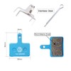 Teyssor Bicycle Brake Pads 4 Pairs Brake Pads for Shimano