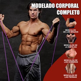 2PCS Ligas De Resistencia, Bandas De Resistencia Figura 8, Bandas Elásticas para El Entrenamiento De Yoga o Pilates