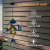 Fish Solar Outdoor Lights Hanging Lanterns Metal Decorative Lights for
