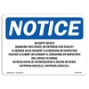 OSHA Notice Sign - Security Notice Boarding This Vessel Or