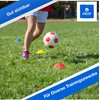 ATHLEJOY 25 x Coloured Marker Cones, Accessories for Football &