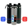 Auryu 24oz Triple Wall Insulated Stainless Steel Water Bottle –