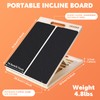 Portable Slant Board for Calf Stretching, Adjustable Wooden Calf Stretcher