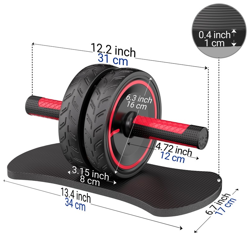 READAEER Ab Roller Wheel, Heavy Duty Workout Equipment for Home