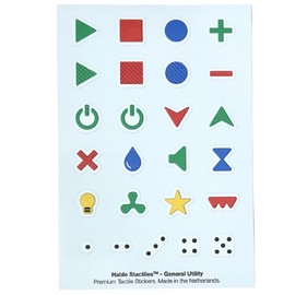 Stactiles 25 Premium Tactile Stickers for Blind & Visually Impaired - Household Appliance Markers (Stove, Oven, Washing Machine) - Tactile Symbols