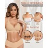 WOWENY Seamless Bra without Underwire Padded Push Up Curve Non-Wired