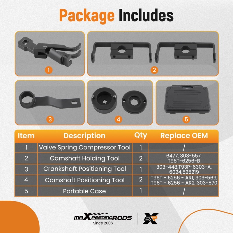 maXpeedingrods Timing Tool Kit for Ford 4.6L 5.4L 6.8L 2-Valve