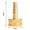 CHEERWATER Solid Brass Jet Sweeper Hose Nozzle, Water Hose Sprayer