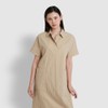 JAJU [JAJU] Women's Cotton Short Sleeve Dress_Beige