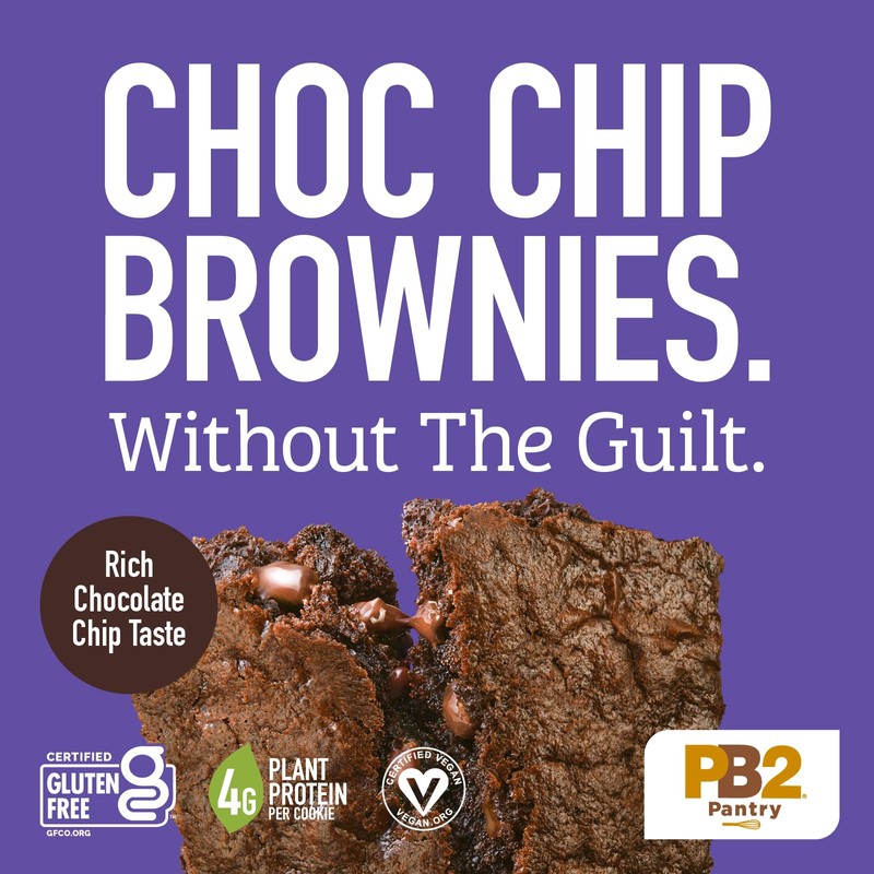 PB2 Pantry Chocolate Chip Brownie Mix - 16 oz Jar
