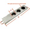 XIUHUA 30'' Straight Stainless Mud Flap Hangers w/ 4'' Light