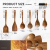 Hefild Wooden Spoons for Cooking, Nonstick Cooking Utensil Set with