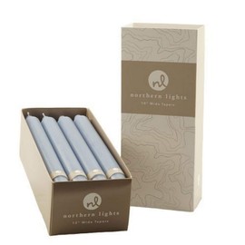 Northern Lights Candles Nlc Wide Tapers 12Pc Box Prairie Blue 10 Inch