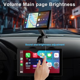 Car Stereo,9 Inch CarPlay Screen for Apple Car play & Android Auto,Portable Car Player Wireless Car Play Screen with Voice Control, Suitable for Most Vehicles