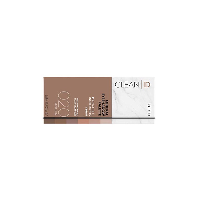 Catrice Clean ID Mineral Eyeshadow Palette, No. 020 Medium, Multicoloured,